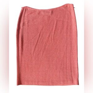 St. John Coral Knit Midi Skirt